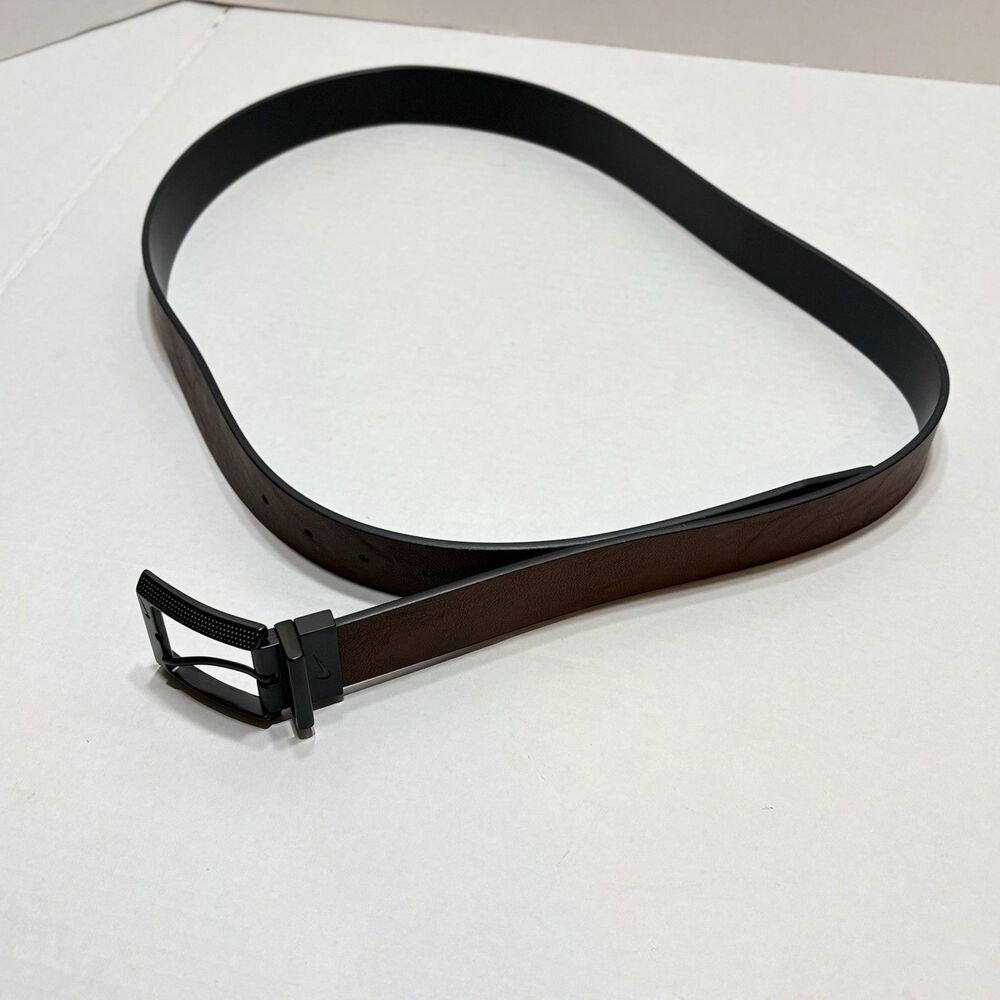 Nike Men's Golf Belt Reversible Black Brown Synthetic Leather Size XL 42-44